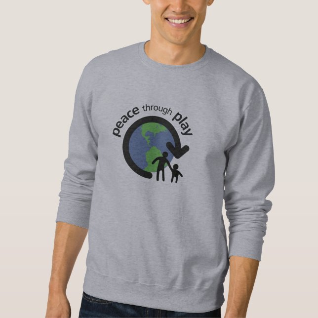 Frieden durch Spiel-Sweatshirt Sweatshirt (Vorderseite)