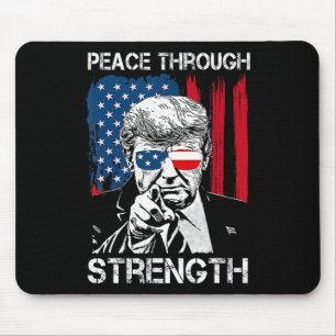 Frieden durch Stärke Trump Operation Mitternacht H Mousepad