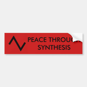Frieden durch Synthese-Aufkleber Autoaufkleber