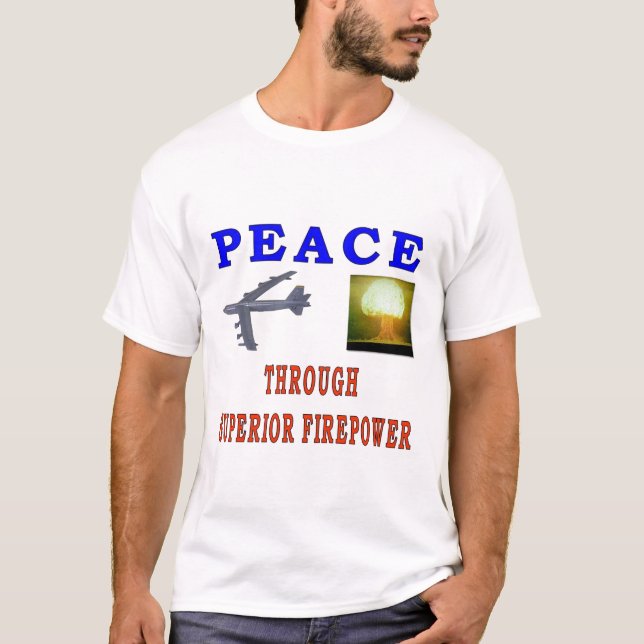 FRIEDEN DURCH T-Shirt (Vorderseite)