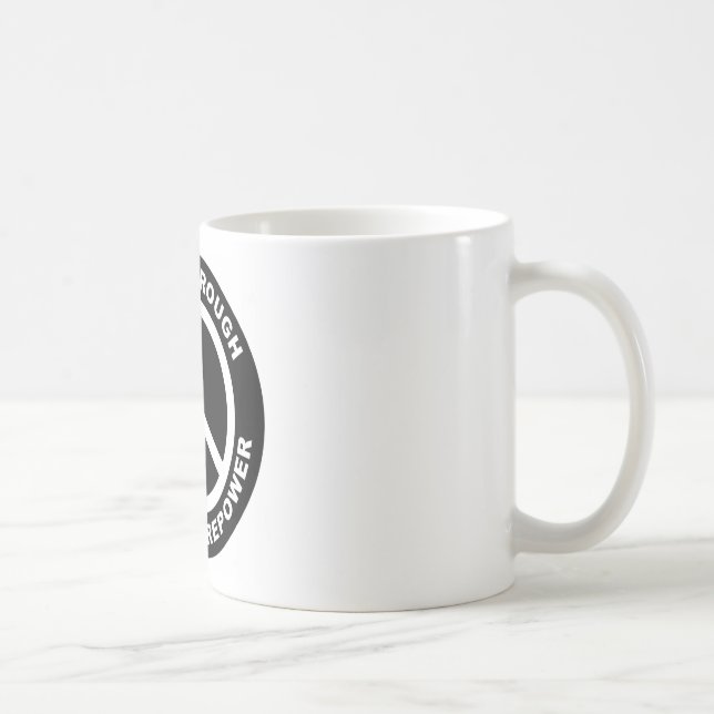 Frieden durch überlegene Feuerkraft Tasse (Rechts)