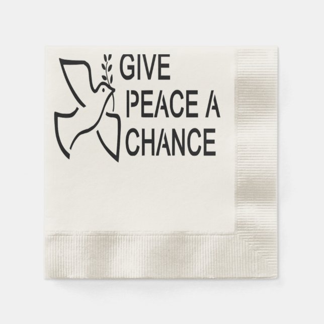 FRIEDEN EINE CHANCE SERVIETTE (Vorderseite)