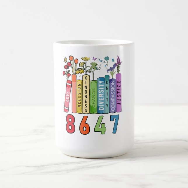 FRIEDEN, EINSCHLIESSUNG, KINDNESS, WANDEL, DIVERSI KAFFEETASSE (Mittel)