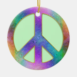 Frieden fängt innerhalb der keramik ornament