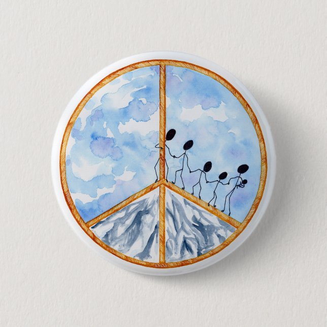 "Frieden fängt mit mir" Knopf an Button (Vorderseite)