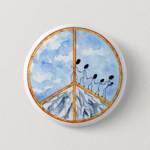 "Frieden fängt mit mir" Knopf an Button