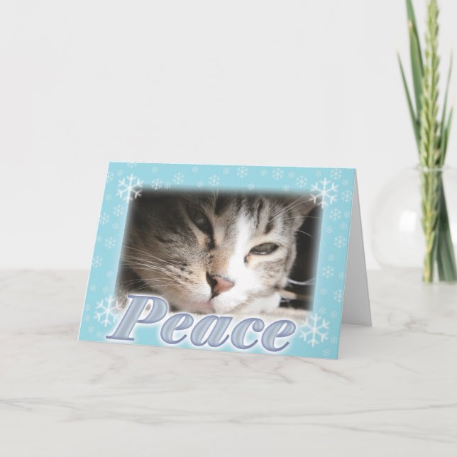 Frieden Feiertagskarte (Vorderseite)