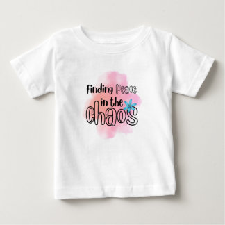 Frieden finden baby t-shirt