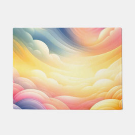 Frieden finden in den Puffy Dreamy Coluds Fußmatte