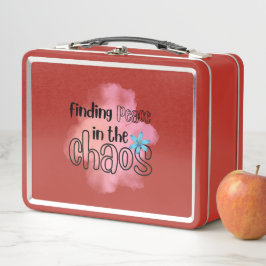 Frieden finden metall brotdose