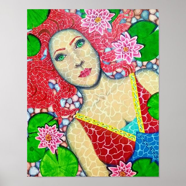 Frieden finden unter den Lilien Poster (Vorne)