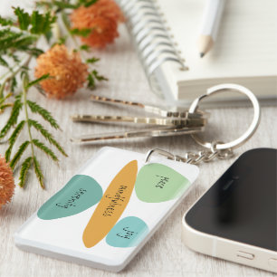 Frieden, Freude, Gelassenheit, ein Tag nach dem an Schlüsselanhänger