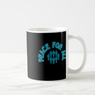 Frieden für alle Sticker Peace Sticker One World Kaffeetasse