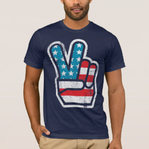Frieden Für Amerika T-Shirt