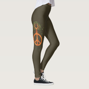 Frieden für Bäume - Flower Power Herz 1 Leggings