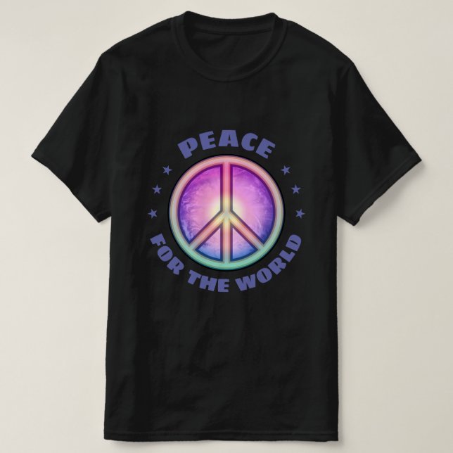 Frieden für die ☮ T-Shirt (Design vorne)