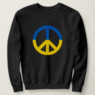 Frieden für die Ukraine - Blaue Farbe der gelben F Sweatshirt