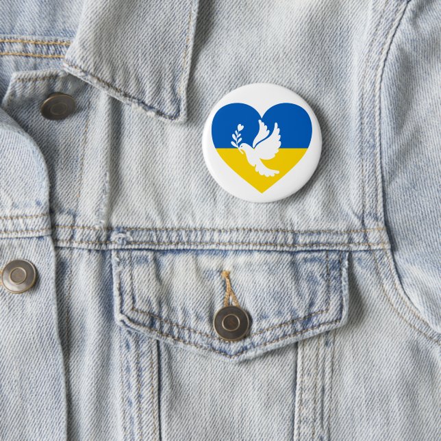 Frieden für die Ukraine Button (Beispiel)