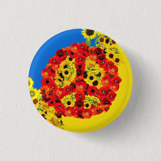 Frieden für die Ukraine! Button (Vorderseite)