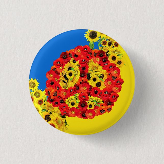 FRIEDEN FÜR DIE UKRAINE! BUTTON (Vorderseite)