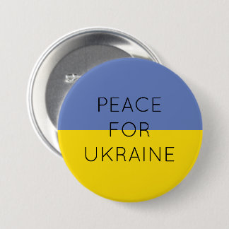 Frieden für die Ukraine Einfache minimale ukrainis Button