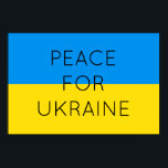 Frieden für die Ukraine Einfache minimale ukrainis Poster<br><div class="desc">Zeigen Sie Ihre Unterstützung für die Ukraine mit diesem einfachen Design, sagen Sie nein zum Krieg.</div>