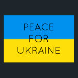 Frieden für die Ukraine Einfache minimale ukrainis Poster<br><div class="desc">Zeigen Sie Ihre Unterstützung für die Ukraine mit diesem einfachen Design, sagen Sie nein zum Krieg.</div>
