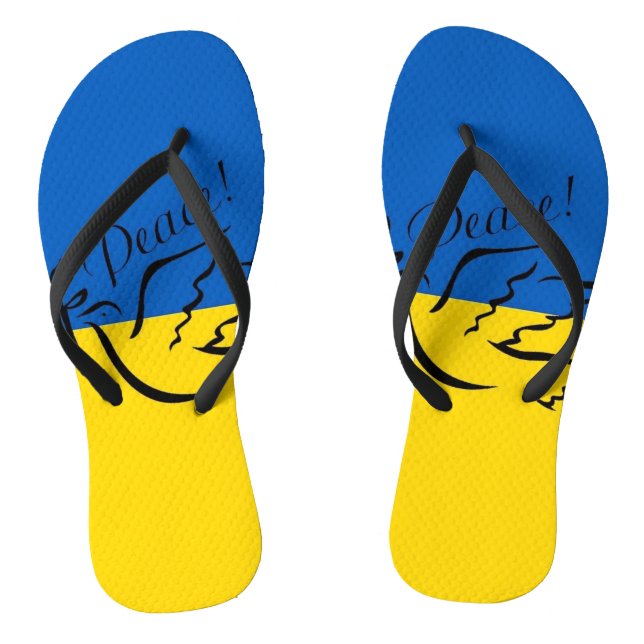 FRIEDEN FÜR DIE UKRAINE! FLIP FLOPS (Fußbett)