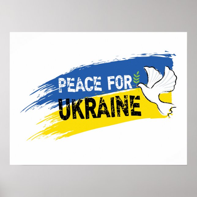 Frieden für die Ukraine Poster (Vorne)