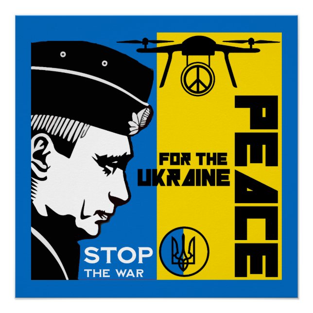 Frieden für die Ukraine Poster (Vorderseite)