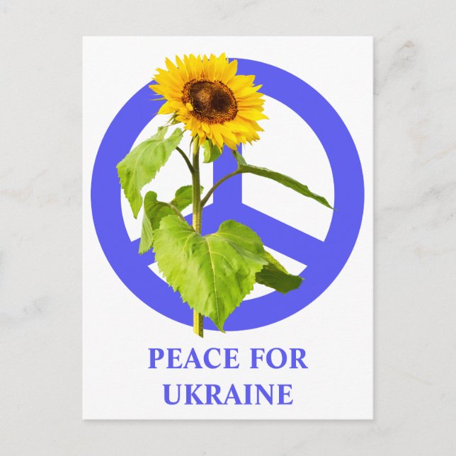 Frieden für die Ukraine Postkarte (Vorderseite)
