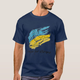 Frieden für die Ukraine Solidarität Frieden Herz T-Shirt