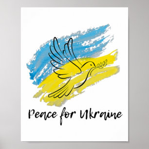 Frieden Für Die Ukraine Solidarität Frieden Herz U Poster