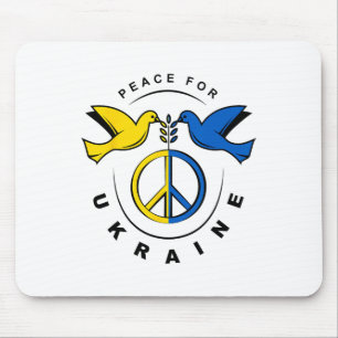Frieden Für Die Ukraine Taube Ukraine-Flagge Ich S Mousepad
