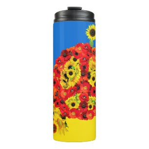 Frieden für die Ukraine Thermosbecher
