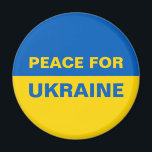 Frieden für die Ukraine - ukrainische Flagge Magnet<br><div class="desc">Frieden für die Ukraine - ukrainische Flagge</div>