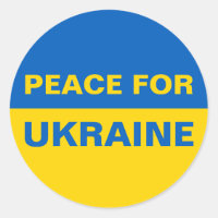 Frieden für die Ukraine - ukrainische Flagge