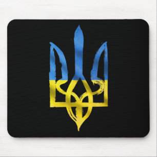 Frieden für die Ukraine Ukrainischer Vintage-Dreiz Mousepad