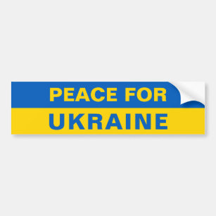 Frieden für die Ukraine Unterstützung der ukrainis Autoaufkleber