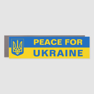 Frieden für die Ukraine - Unterstützung für die uk Auto Magnet
