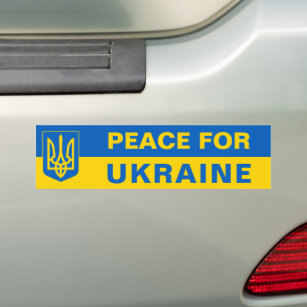 Frieden für die Ukraine - Unterstützung für die uk Autoaufkleber