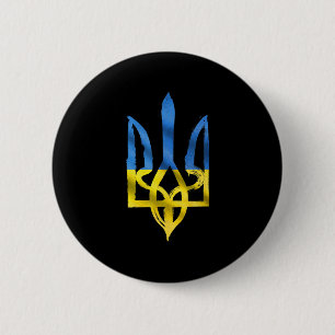 Frieden für die Ukraine Vintage Unterstützung für Button