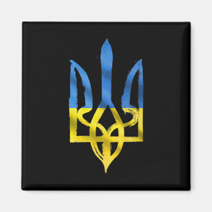 Frieden für die Ukraine Vintage Unterstützung für  Magnet