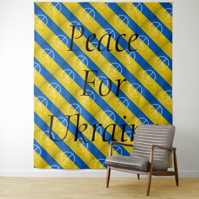 FRIEDEN FÜR DIE UKRAINE WANDTEPPICH (Beispiel)