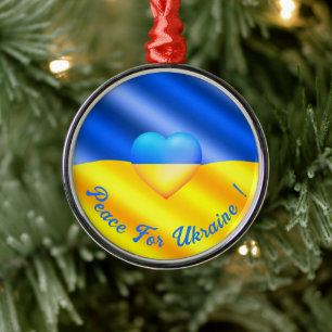 Frieden für die Ukraine Weihnachtsschmuck Ukraine