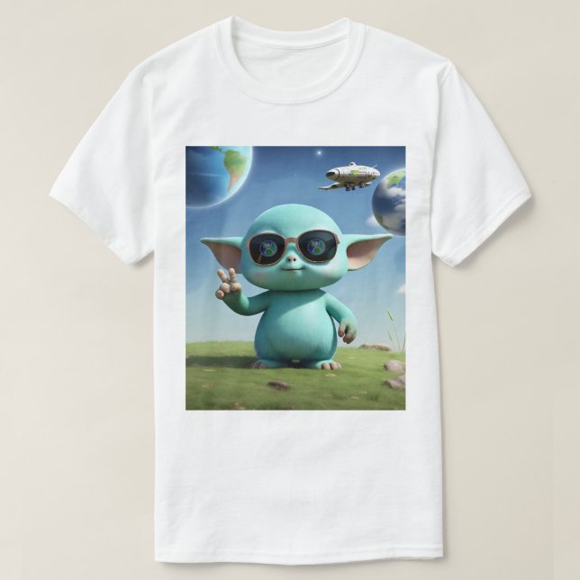 FRIEDEN FÜR ERDLINGe T-Shirt (Design vorne)