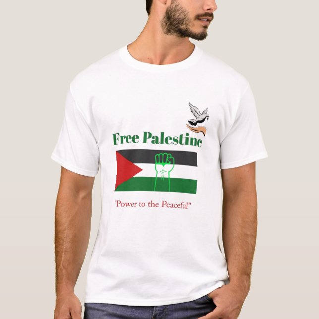 Frieden für Palästina - aktivistischer T - Shirt (Vorderseite)