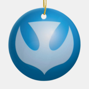 Frieden für Weihnachten Keramikornament