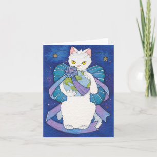 Frieden für Weihnachtennotecard Feiertagskarte