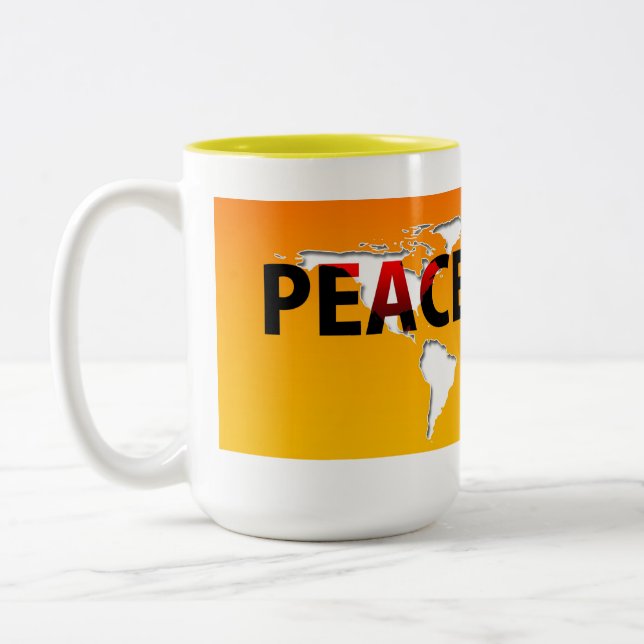 Frieden gegen Krieg - Tasse (Links)
